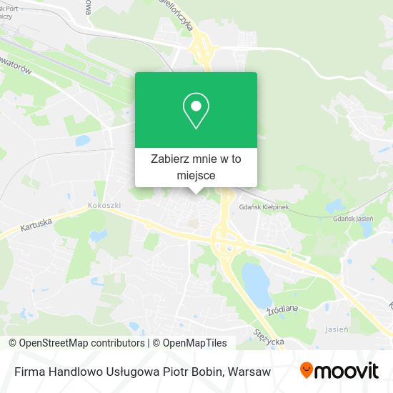 Mapa Firma Handlowo Usługowa Piotr Bobin