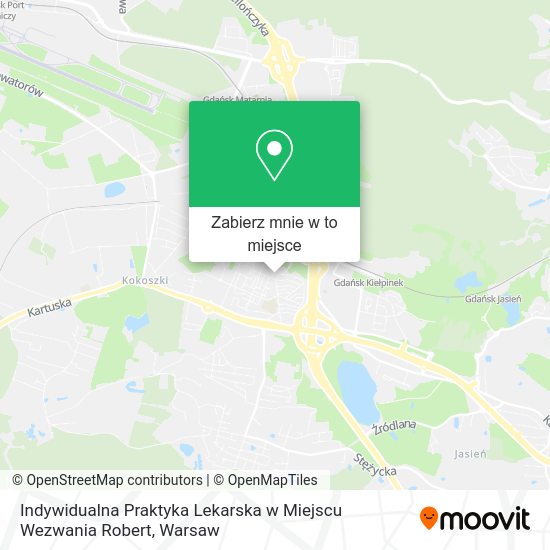 Mapa Indywidualna Praktyka Lekarska w Miejscu Wezwania Robert