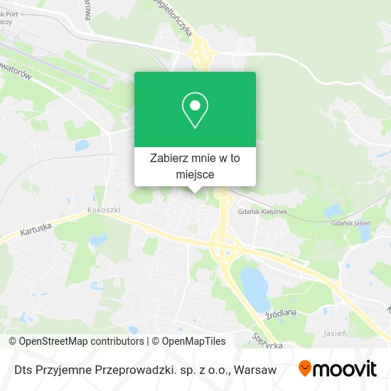 Mapa Dts Przyjemne Przeprowadzki. sp. z o.o.