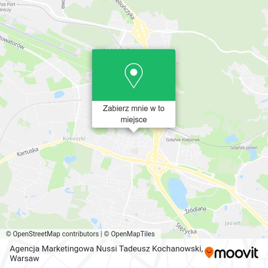 Mapa Agencja Marketingowa Nussi Tadeusz Kochanowski