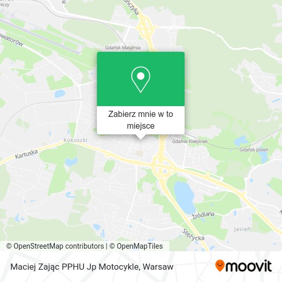 Mapa Maciej Zając PPHU Jp Motocykle