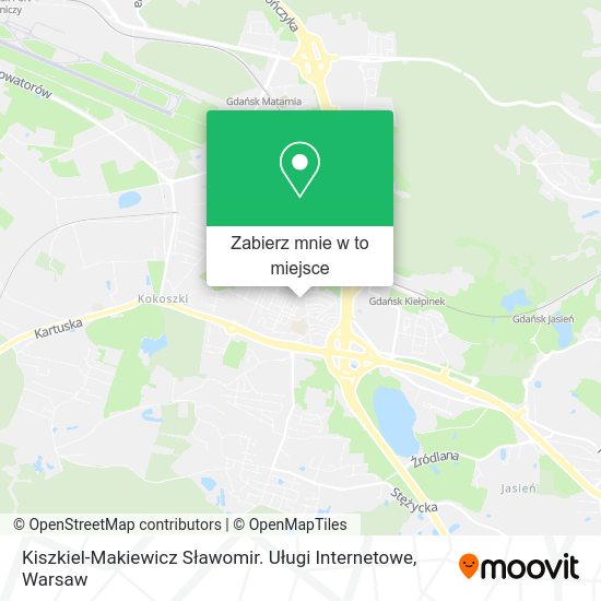 Mapa Kiszkiel-Makiewicz Sławomir. Uługi Internetowe