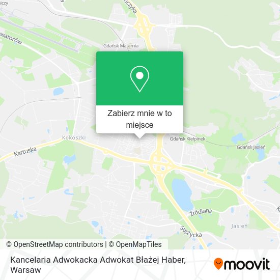 Mapa Kancelaria Adwokacka Adwokat Błażej Haber