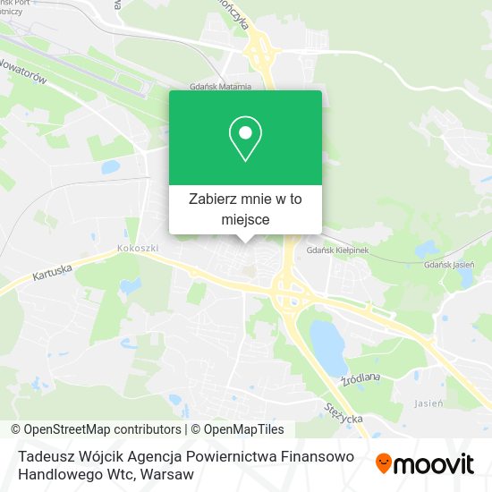 Mapa Tadeusz Wójcik Agencja Powiernictwa Finansowo Handlowego Wtc