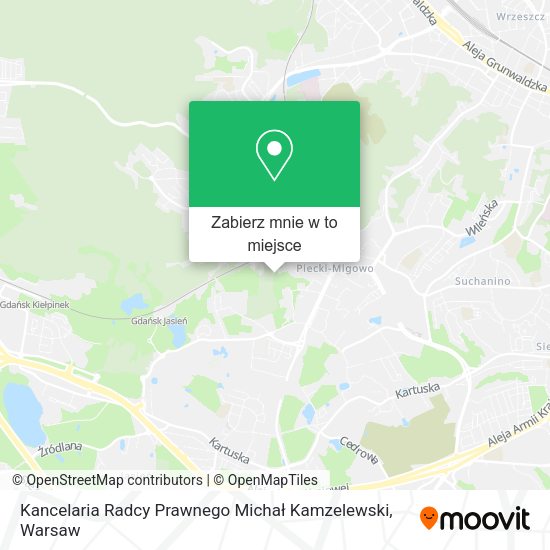 Mapa Kancelaria Radcy Prawnego Michał Kamzelewski