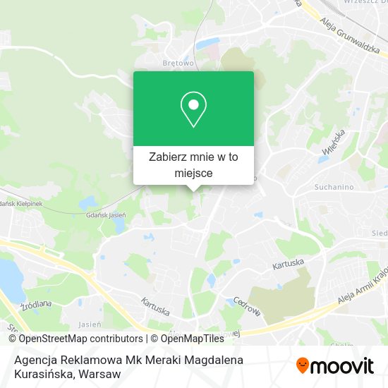 Mapa Agencja Reklamowa Mk Meraki Magdalena Kurasińska