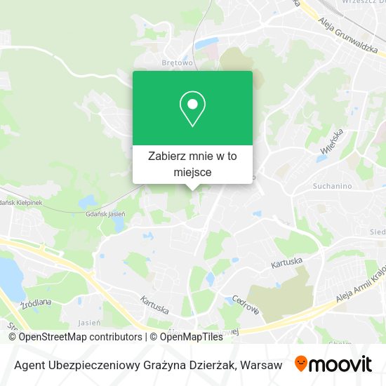 Mapa Agent Ubezpieczeniowy Grażyna Dzierżak