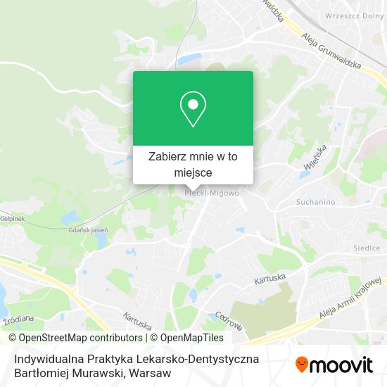 Mapa Indywidualna Praktyka Lekarsko-Dentystyczna Bartłomiej Murawski