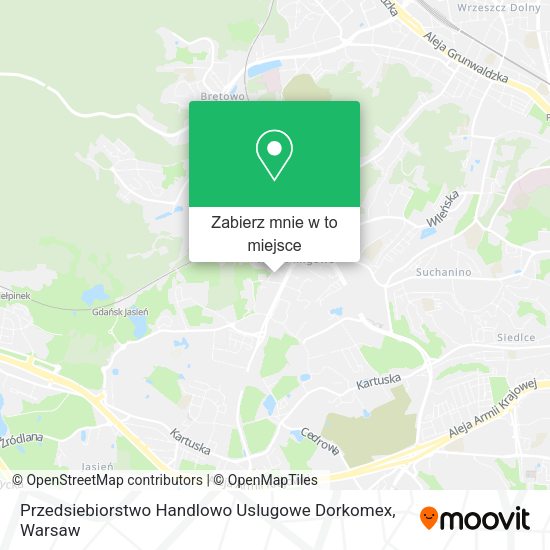 Mapa Przedsiebiorstwo Handlowo Uslugowe Dorkomex