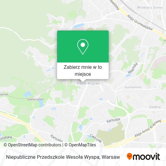 Mapa Niepubliczne Przedszkole Wesoła Wyspa