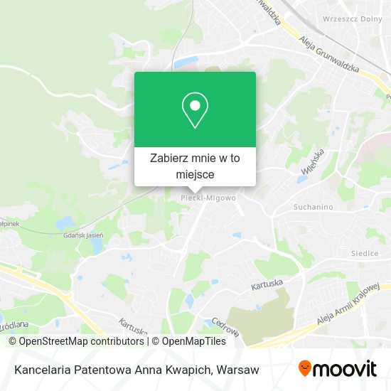 Mapa Kancelaria Patentowa Anna Kwapich