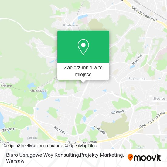 Mapa Biuro Usługowe Woy Konsulting,Projekty Marketing