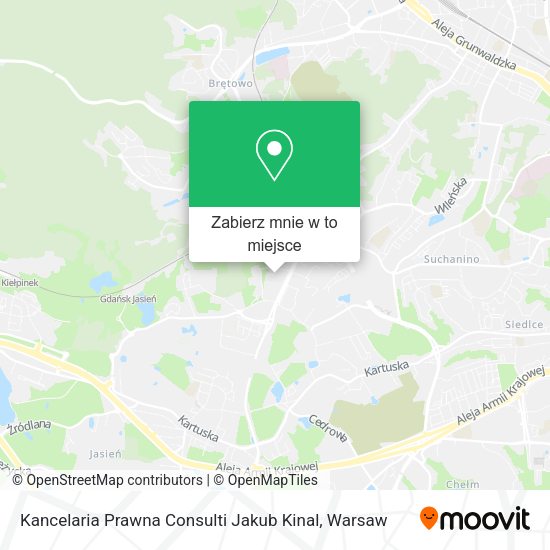 Mapa Kancelaria Prawna Consulti Jakub Kinal