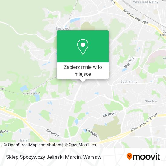 Mapa Sklep Spożywczy Jeliński Marcin