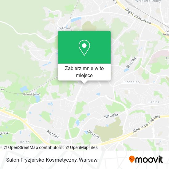 Mapa Salon Fryzjersko-Kosmetyczny