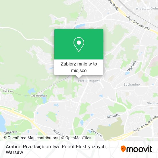 Mapa Ambro. Przedsiębiorstwo Robót Elektrycznych