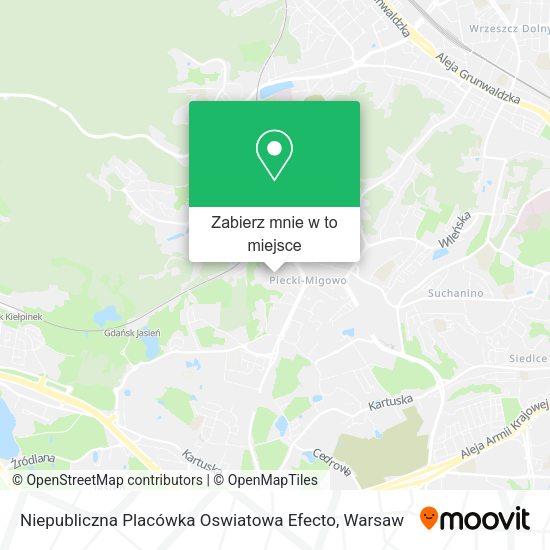 Mapa Niepubliczna Placówka Oswiatowa Efecto