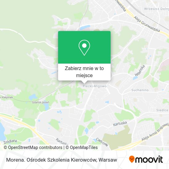 Mapa Morena. Ośrodek Szkolenia Kierowców