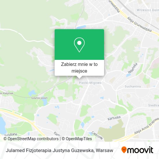 Mapa Julamed Fizjoterapia Justyna Guzewska