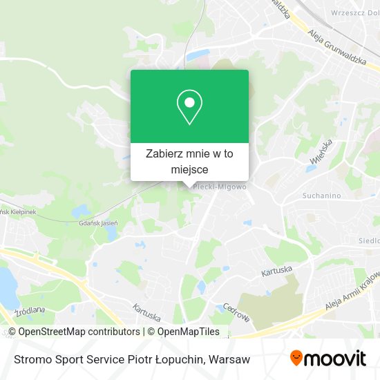 Mapa Stromo Sport Service Piotr Łopuchin