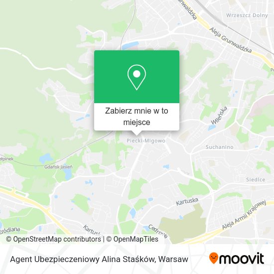 Mapa Agent Ubezpieczeniowy Alina Staśków