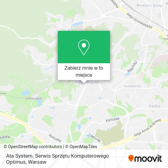 Mapa Ata System. Serwis Sprzętu Komputerowego Optimus