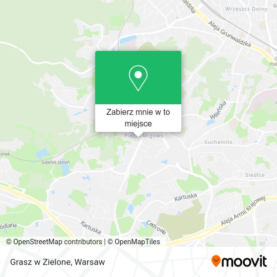 Mapa Grasz w Zielone