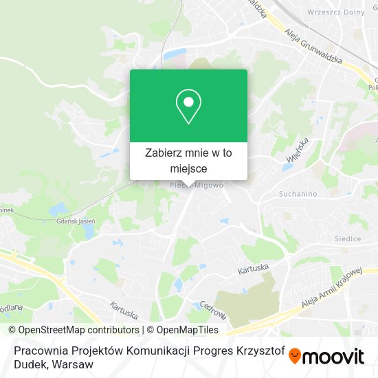 Mapa Pracownia Projektów Komunikacji Progres Krzysztof Dudek