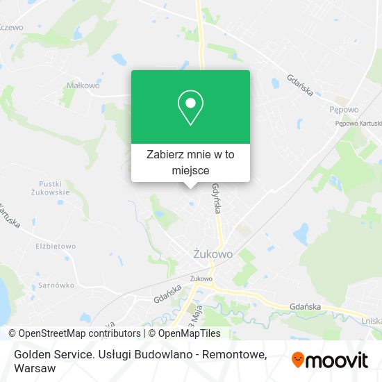 Mapa Golden Service. Usługi Budowlano - Remontowe