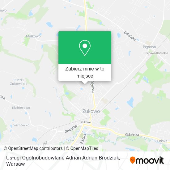 Mapa Usługi Ogólnobudowlane Adrian Adrian Brodziak