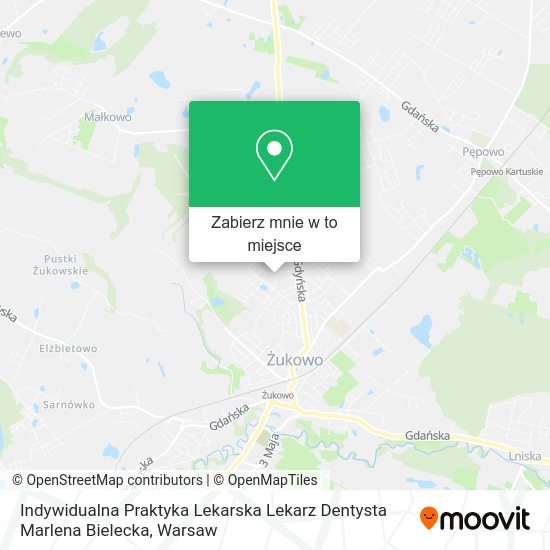 Mapa Indywidualna Praktyka Lekarska Lekarz Dentysta Marlena Bielecka