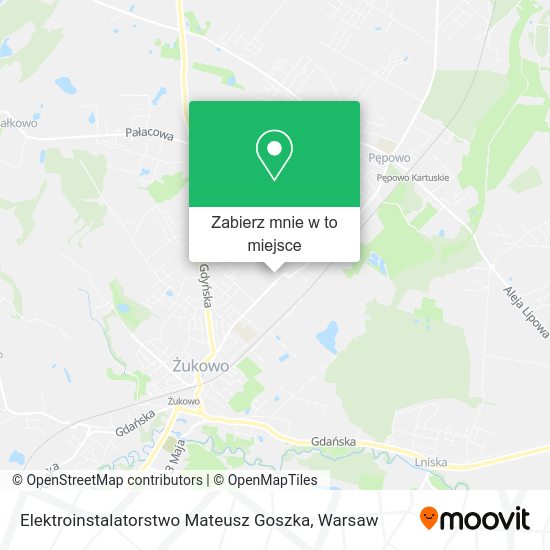 Mapa Elektroinstalatorstwo Mateusz Goszka