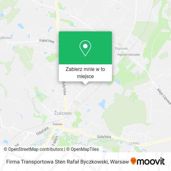 Mapa Firma Transportowa Sten Rafał Byczkowski