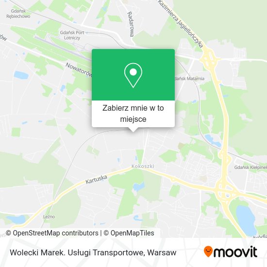 Mapa Wolecki Marek. Usługi Transportowe