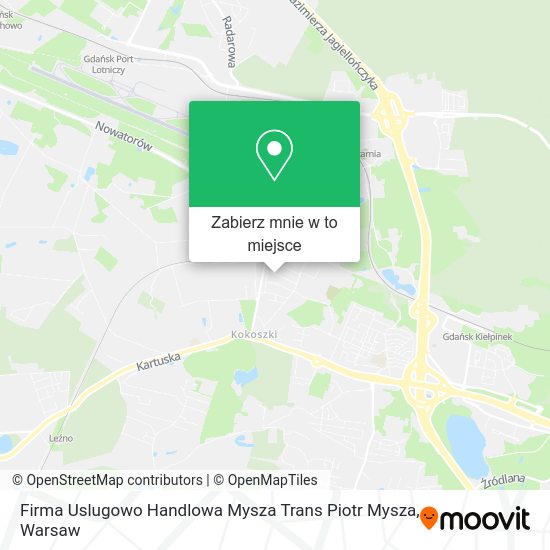 Mapa Firma Uslugowo Handlowa Mysza Trans Piotr Mysza