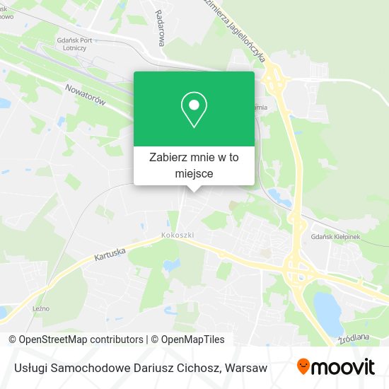 Mapa Usługi Samochodowe Dariusz Cichosz