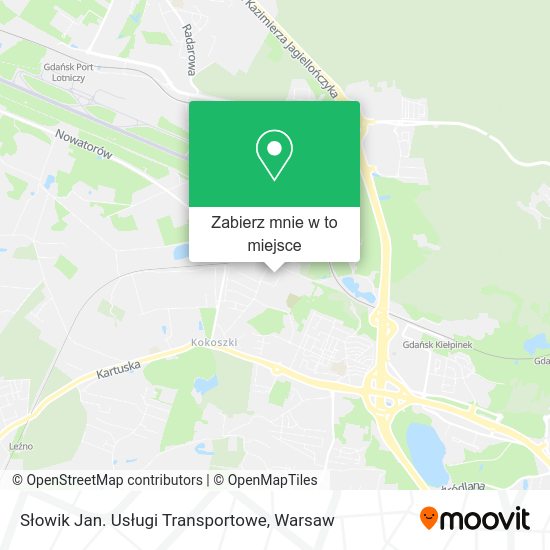 Mapa Słowik Jan. Usługi Transportowe