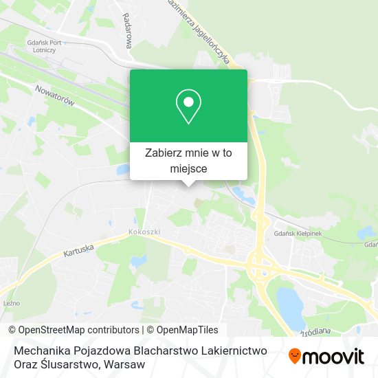 Mapa Mechanika Pojazdowa Blacharstwo Lakiernictwo Oraz Ślusarstwo