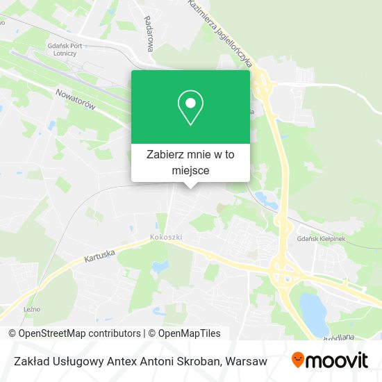 Mapa Zakład Usługowy Antex Antoni Skroban