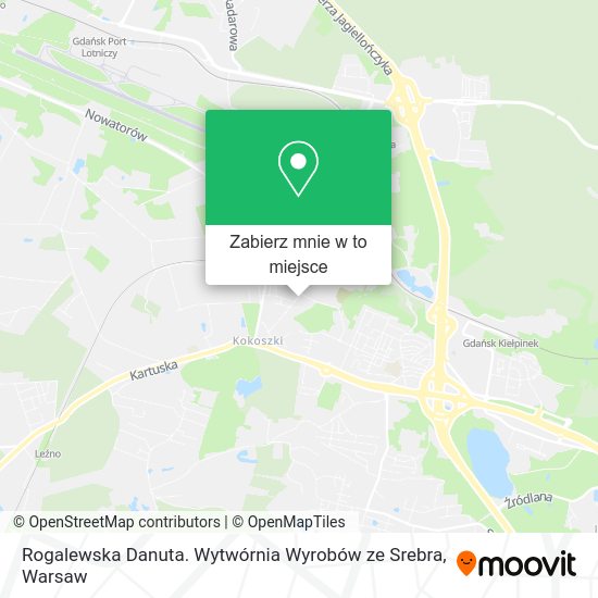 Mapa Rogalewska Danuta. Wytwórnia Wyrobów ze Srebra