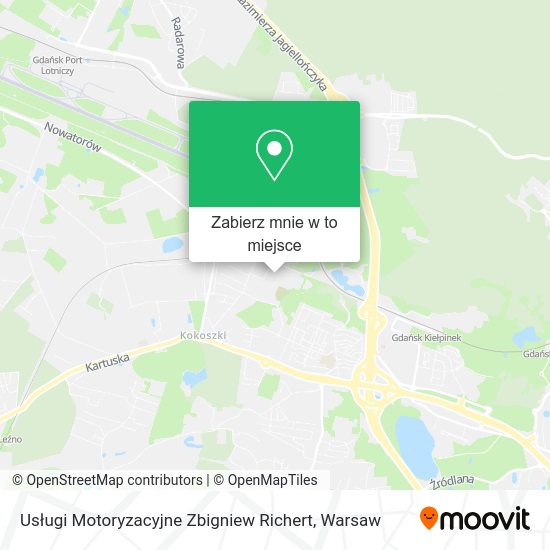 Mapa Usługi Motoryzacyjne Zbigniew Richert