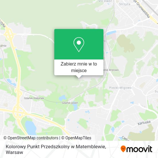 Mapa Kolorowy Punkt Przedszkolny w Matemblewie