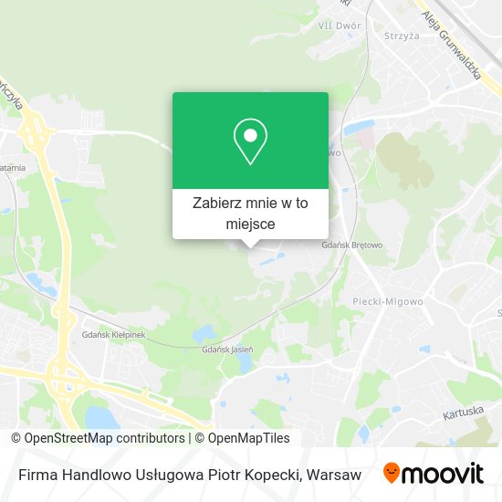 Mapa Firma Handlowo Usługowa Piotr Kopecki