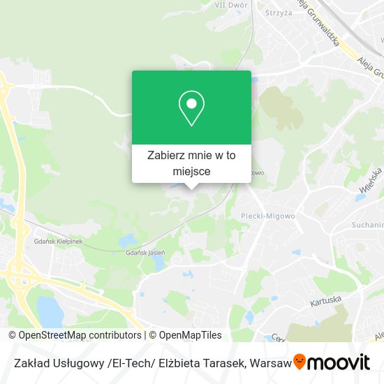 Mapa Zakład Usługowy /El-Tech/ Elżbieta Tarasek