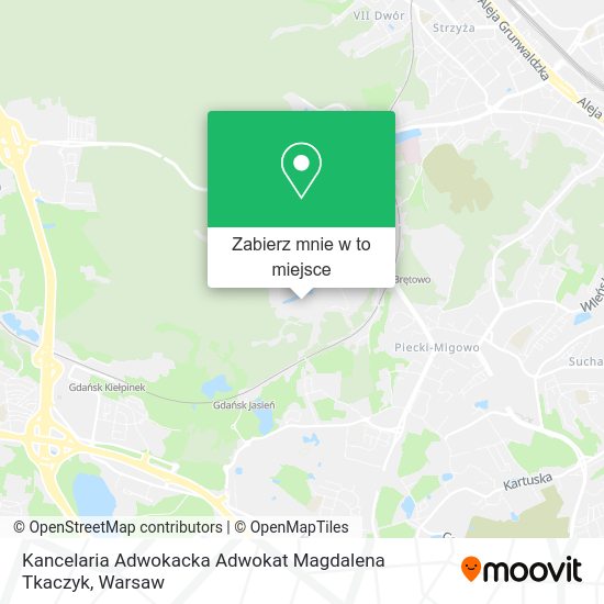 Mapa Kancelaria Adwokacka Adwokat Magdalena Tkaczyk