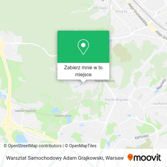 Mapa Warsztat Samochodowy Adam Grajkowski