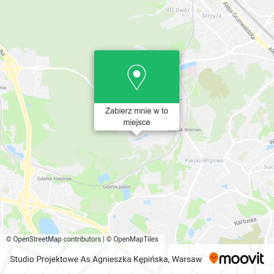 Mapa Studio Projektowe As Agnieszka Kępińska