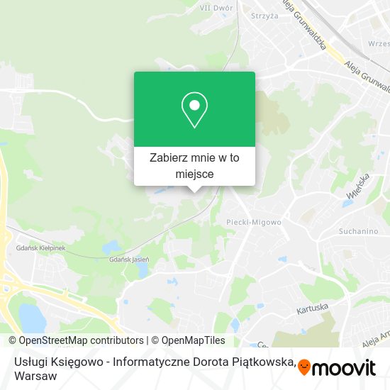 Mapa Usługi Księgowo - Informatyczne Dorota Piątkowska