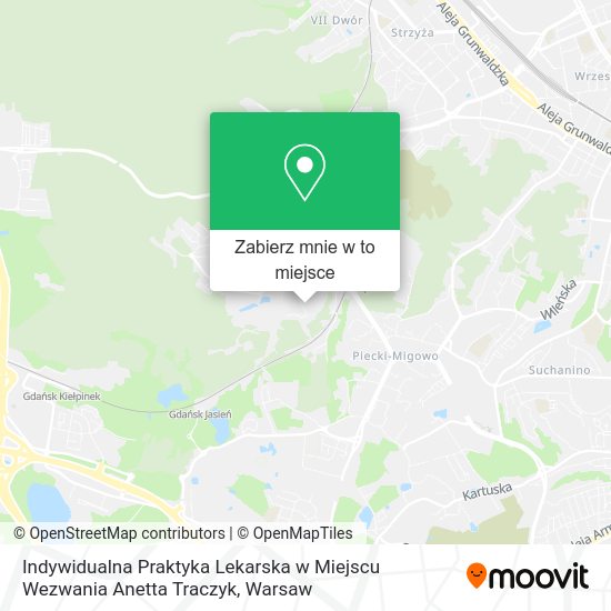 Mapa Indywidualna Praktyka Lekarska w Miejscu Wezwania Anetta Traczyk