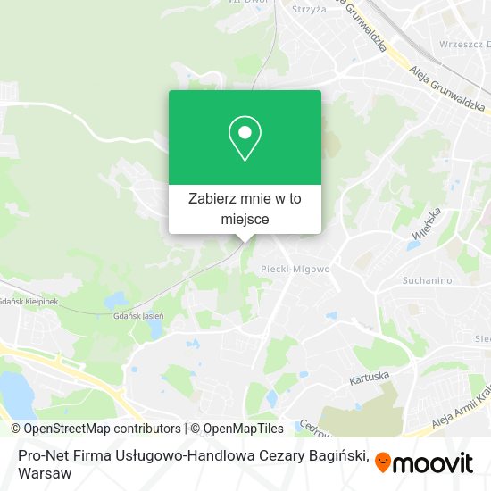 Mapa Pro-Net Firma Usługowo-Handlowa Cezary Bagiński